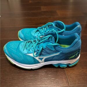 Mizuno Wave Rider 21 - Women's Blue Running Shoes